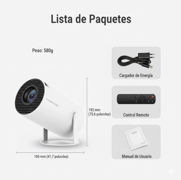 McTube™-Proyector portátil